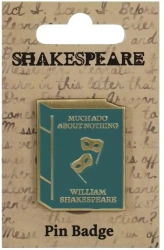 Szekspir Przypinka metalowa - Wiele hałasu o nic - Half Moon Bay