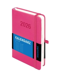 Kalendarz 2026 B6 Memofix DNS różowy - -