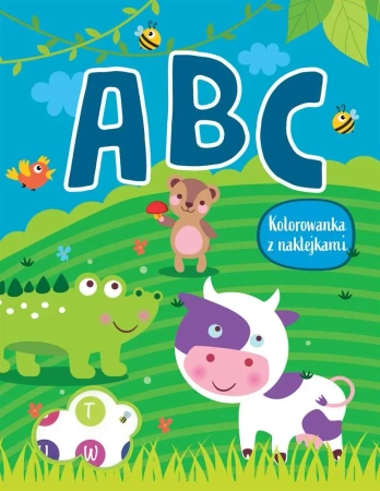 ABC. Kolorowanka z naklejkami - praca zbiorowa