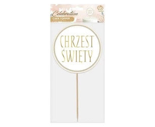 Dekoracja na tort Chrzest Święty 14cm - Godan
