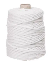 Sznurek bawełniany skręcany 5mm 100m biały - Dalprint dpCraft