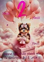 Karnet Urodziny 2 3K - YEKU