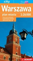 Warszawa 1:26000 plan miasta plastik - opracowanie zbiorowe