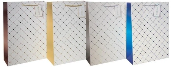 Torebka ozdobna PL-9 duża Złocona Serduszka mix - Panorama