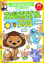 Kolorowanka ze wzorem. Zwierzeta w ZOO - praca zbiorowa