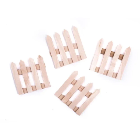 Płotki drewniane 60x62mm 4szt - Dalprint dpCraft