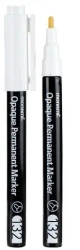 Marker permanentny 132 Opaque biały (12szt) - Monami