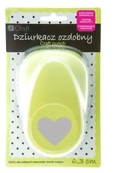 Dziurkacz ozdobny 6,3cm serce - Dalprint dpCraft