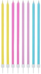 Świeczki urodzinowe pastel mix 16szt - Godan