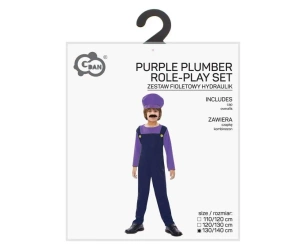 Strój dla dzieci Fioletowy hydraulik 130/140cm - Godan