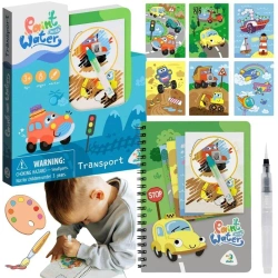 Malowanka wodna z markerem Transport - praca zbiorowa