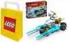 2W1 LEGO(R) NINJAGO 71816 LODOWY MOTOCYKL ZANEA+ TORBA PAPIEROWA MAŁA