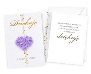 Karnet Podziękowania - Kukartka