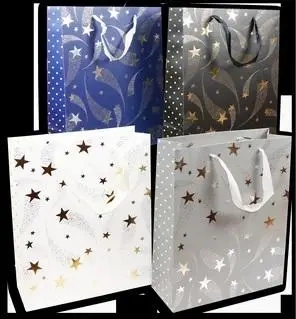 Torebka prezentowa 26x32x10cm MIX - Kalpol