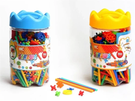 Klocki Małych Geniuszy - Słomki 560 el - Askato