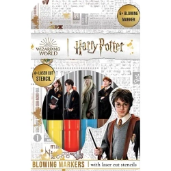 Markery dmuchane Harry Potter 6 sztuk +szablony - Alba Moli
