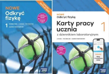 Odkryć fizykę 1 LO PODSTAWOWY Podręcznik + Karty Komplet Ćwiczenia NOWA Era - Marcin Braun, Weronika Śliwa