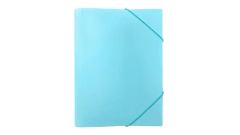 Teczka z gumką A4 PP pastel niebieska - Biurfol