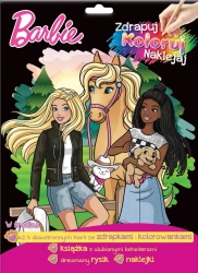 Barbie. Zdrapuj, koloruj, naklejaj - praca zbiorowa