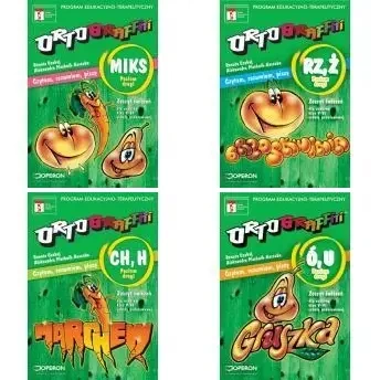 ORTOGRAFFITI Poziom 2 komplet 4 MIKS Ó U RZ Ż Ch H ZESTAW PAKIET x4 - Renata Czabaj, Aleksandra Piechnik-Kaszuba