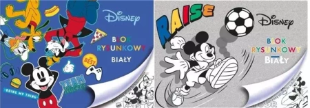 Blok rysunkowy A4/20K biały Mickey Mouse - Beniamin