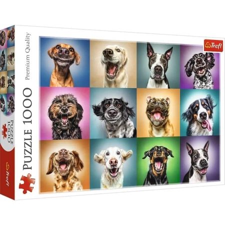 Puzzle 1000 Zabawne psie portrety TREFL