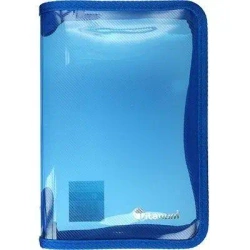 Teczka na zamek A5 niebieska - Titanum