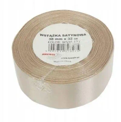 Wstążka satynowa migdałowa 38mm x 32m - Brewis