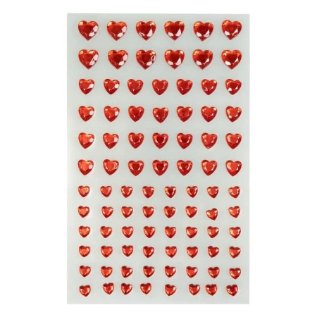 Serduszka kryształki samoprzylepne 84szt - Arpex