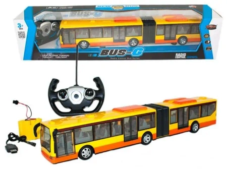 Autobus żółty R/C światło - Madej