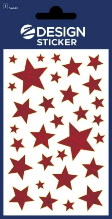 Naklejki foliowe - czerwone gwiazdy - Zdesign
