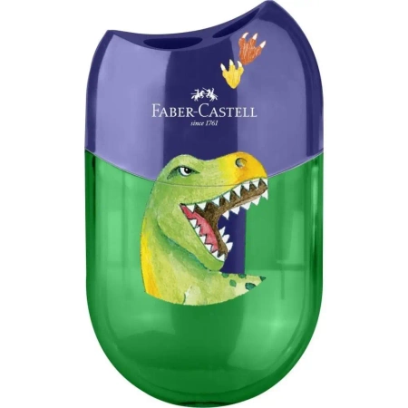 Temperówka podwójna owalna Dinozaur - Faber Castell