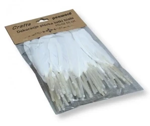 Piórka lotki białe 10-15mm 50szt - Penword