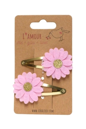 Zestaw spinek z kwiatkami - Coralico