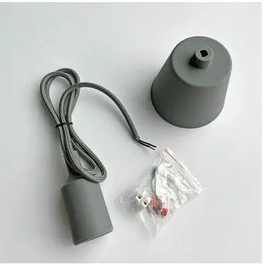 Oprawka silikonowa z kablem 90cm w oplocie szara - Dalprint dpCraft