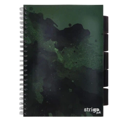 Kołozeszyt Pads A4/100K kratka Fusion ciemnozielon - Strigo