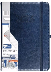 Kalendarz 2026 B6 dzienny Jazz granatowy - praca zbiorowa