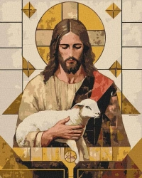 Malowanie po numerach - Geometria Łask 40x50cm - Ideyka