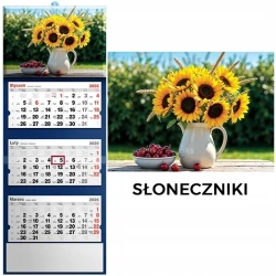 Kalendarz 2026 trójdzielny słoneczniki - Evena