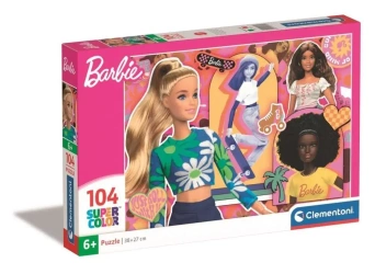 Puzzle 104 Super Kolor Barbie - Clementoni