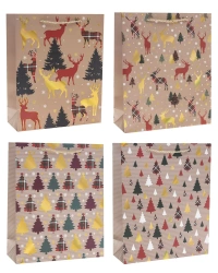 Torebka prezentowa S Boże Narodzenie mix - Rozette