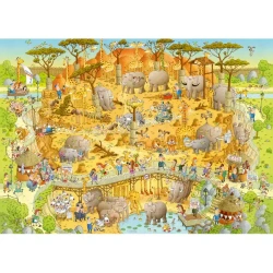 Afrykańskie ZOO. Puzzle 1000 elementów
