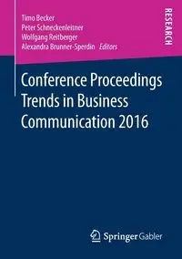 Conference Proceedings Trends in Business Communication 2016 - Becker Timo