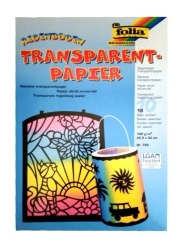 Papier transparent 100g tęczowy 10 arkuszy - Galeria Hobby