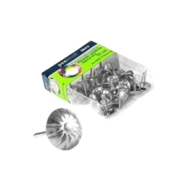 Pinezki tapicerskie ozdobne srebrne 50szt - Penword