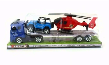 Ciężarówka z lawetą i pojazdami - Pro Kids