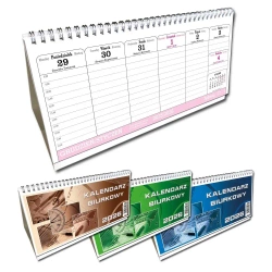 Kalendarz 2026 biurkowy poziom mały mix - EV-Corp