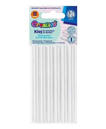 Klej do pistoletu na gorąco Astra Creativo przezroczysty - ASTRA art-pap