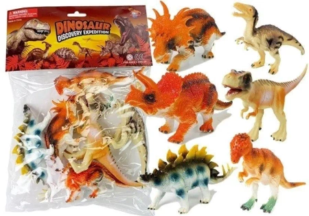 Zestaw figurek Dinozaury 6szt - Leantoys