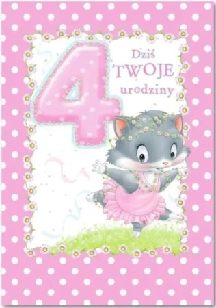 Kartka okolicznościowa Urodziny 4 MF09 - Trend